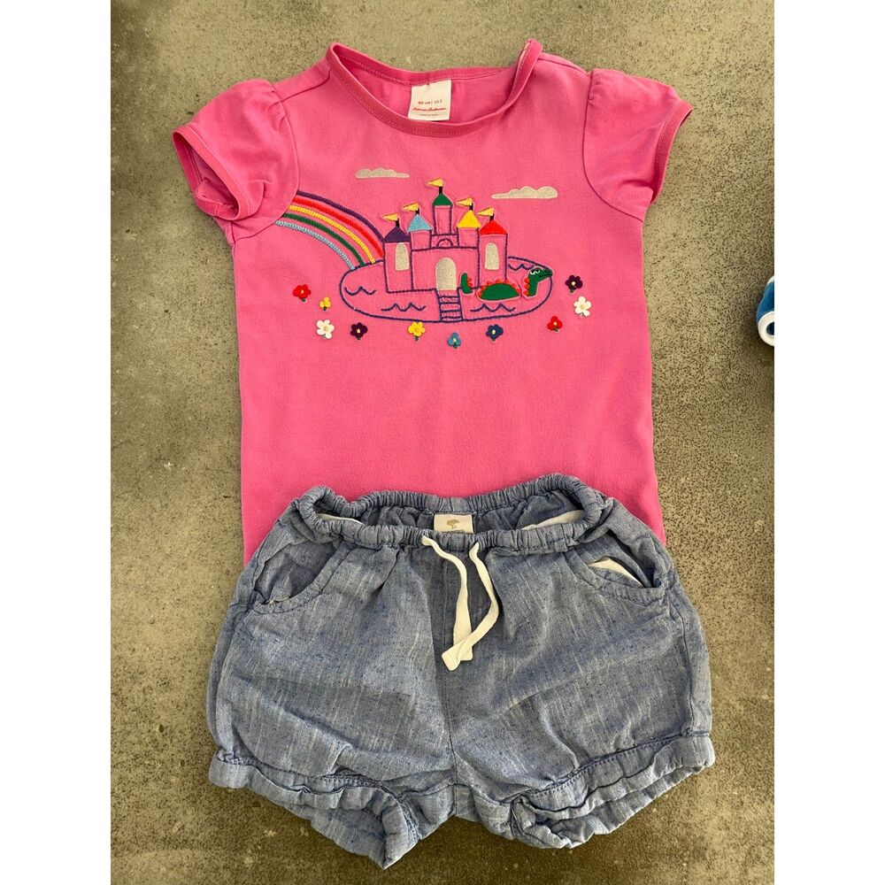 Hanna Andersson T-Shirt and Tucker Tate Shorts 3T